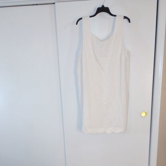 🆕👗Kate Spade New York Women's White Scalloped Mini Shift Dress, Sz 3XL - Picture 8 of 10